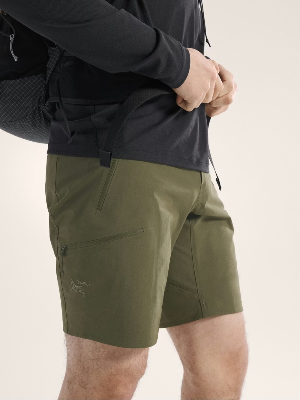 Arc'teryx Men’s gamma lightweight  Olive Green Outdoor Shorts 36